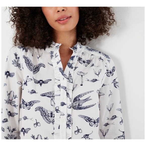 NWT Joules Kristin Pie Crust Shirt - Picture 7 of 11